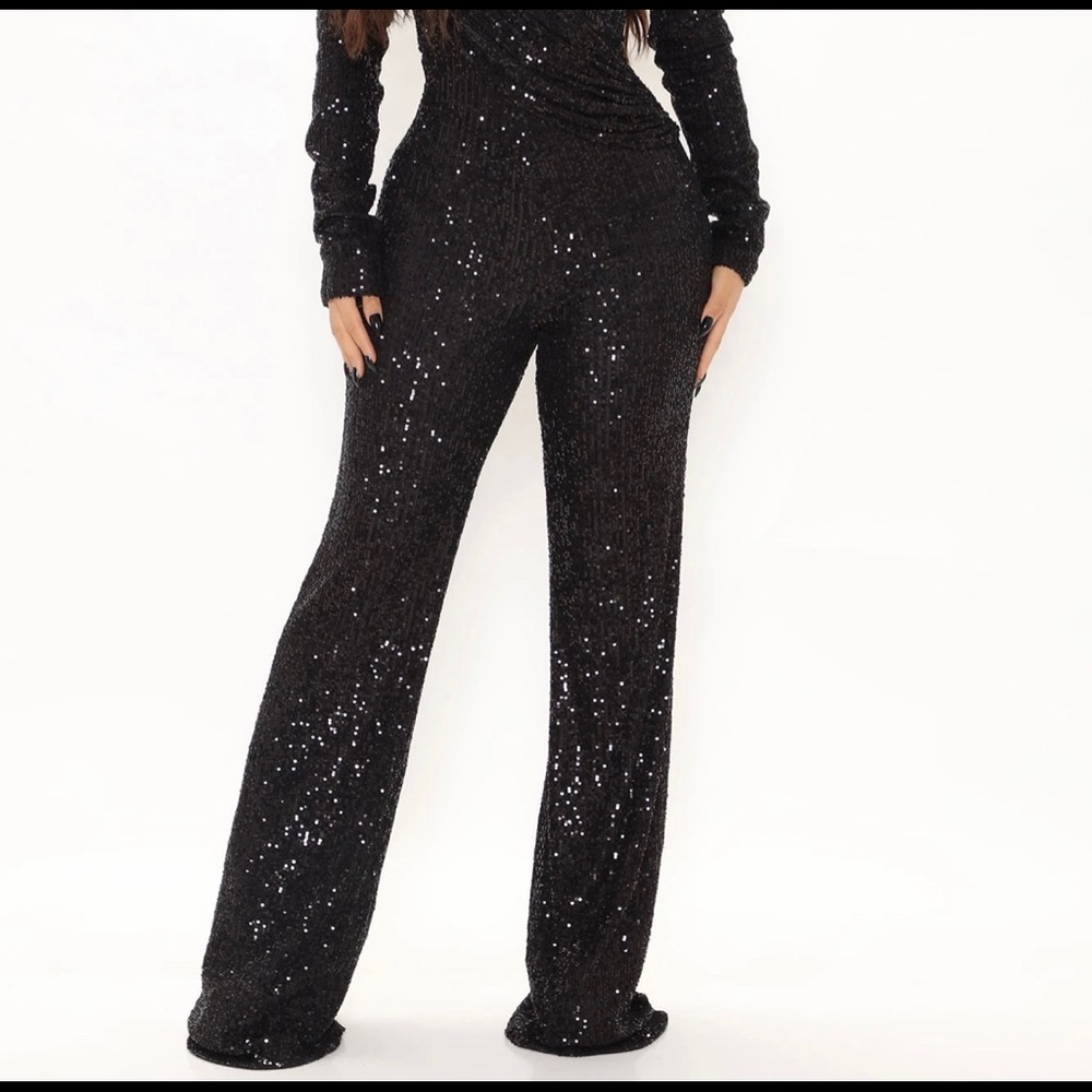 Samantha Sequin romper- fashion nova
